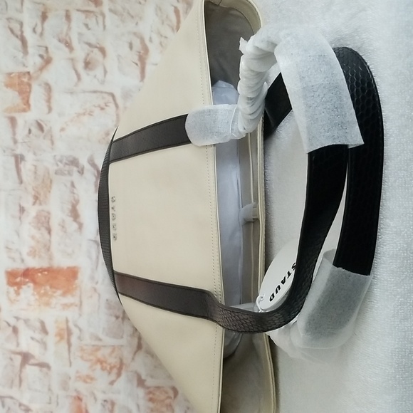 New STAUD Allora Leather Tote Bag - Picture 8 of 13